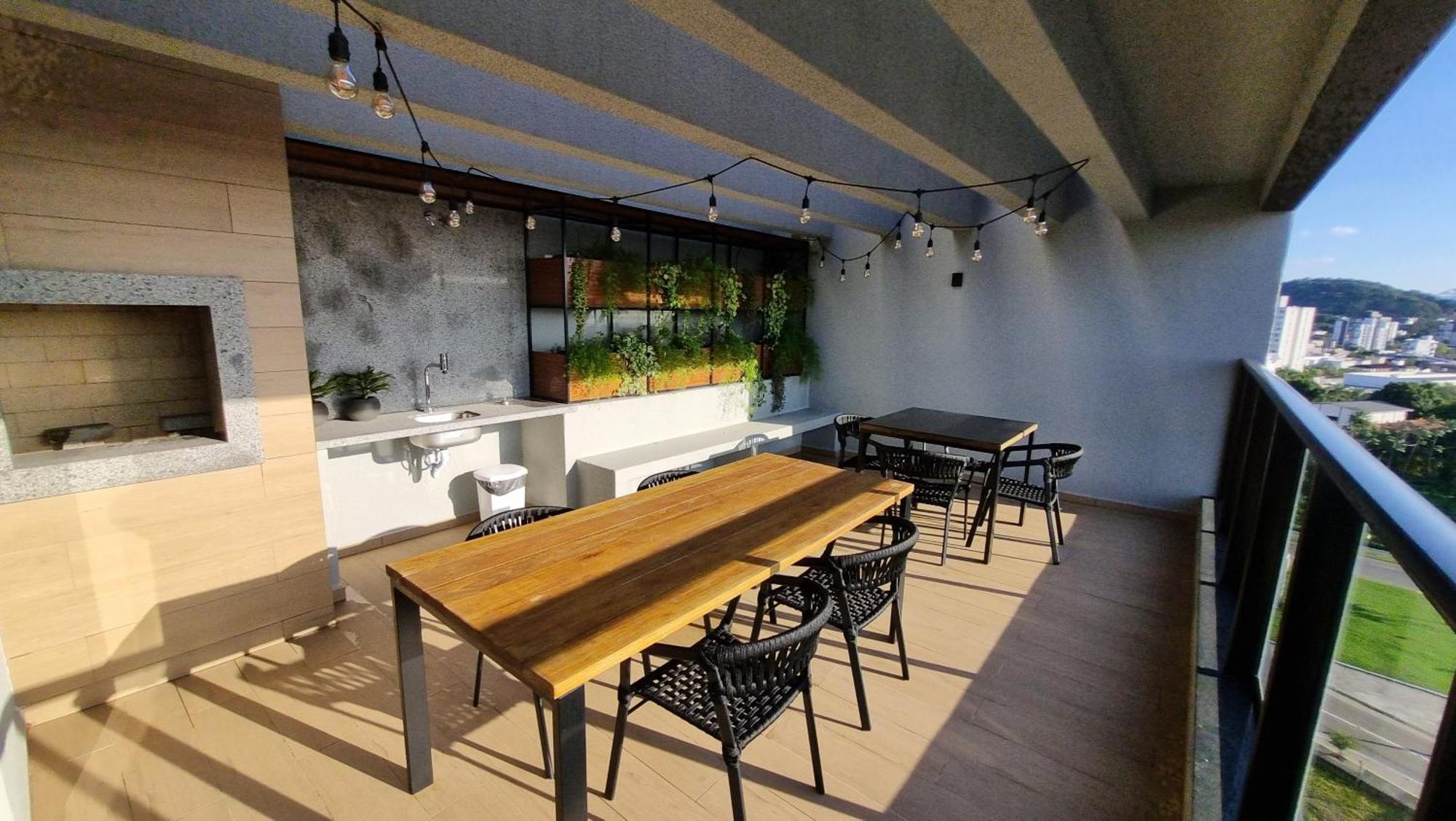 Apartamento Joinville Saguacu - Piscina Incrivel Kültér fotó