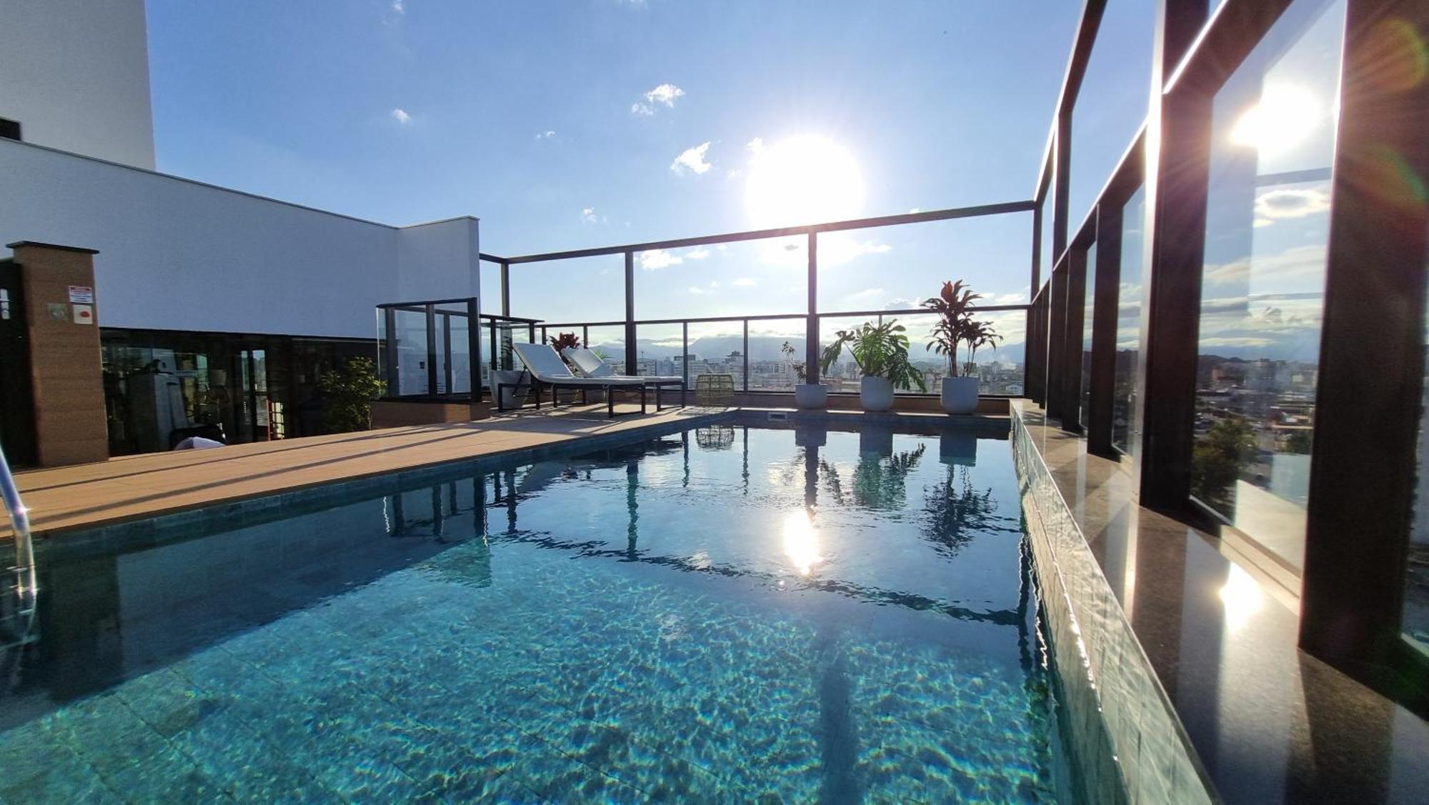 Apartamento Joinville Saguacu - Piscina Incrivel Kültér fotó