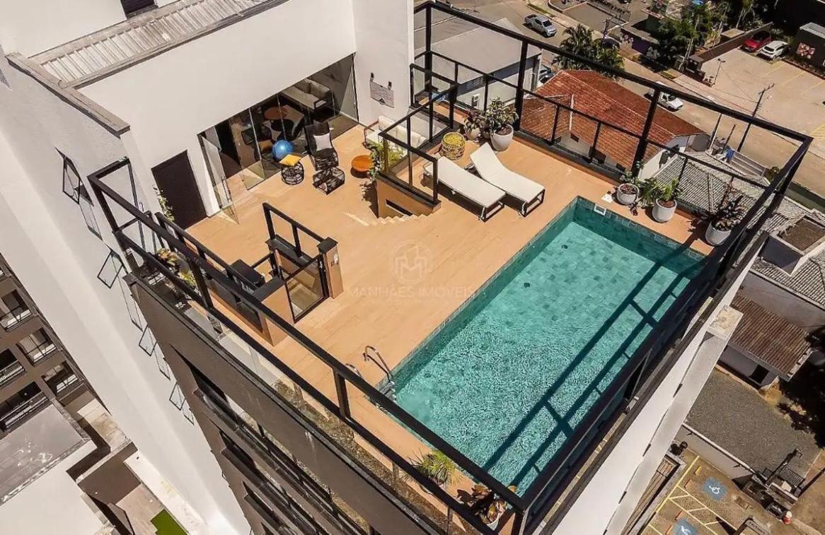 Apartamento Joinville Saguacu - Piscina Incrivel Kültér fotó