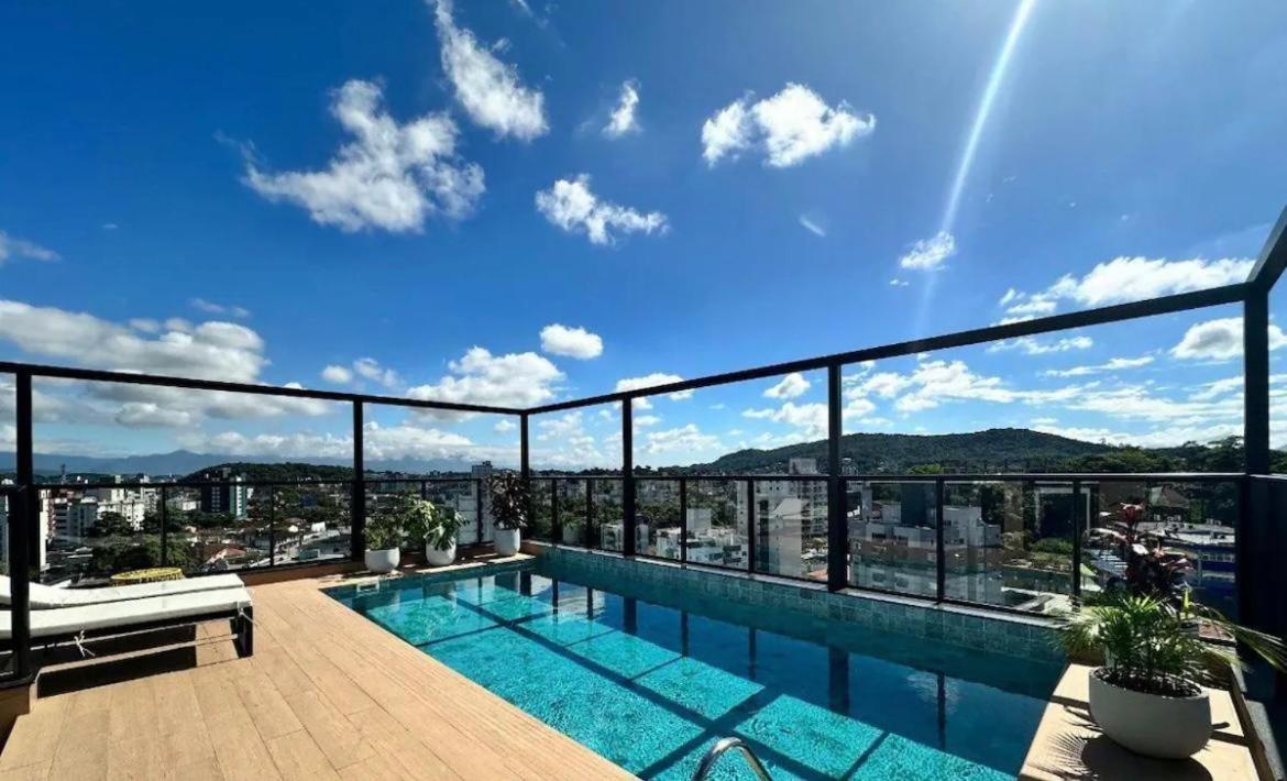 Apartamento Joinville Saguacu - Piscina Incrivel Kültér fotó
